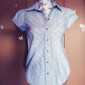 New York & Co Grey/White top